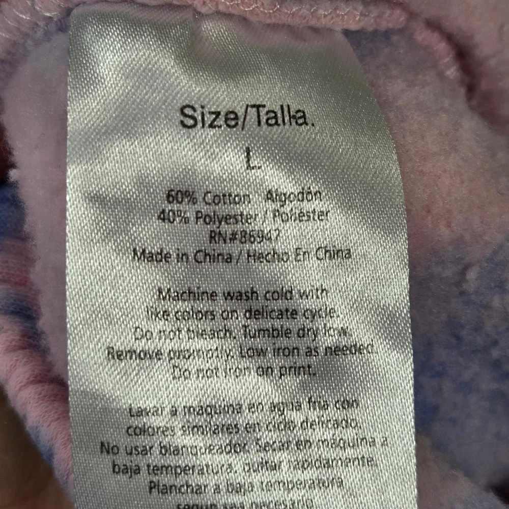 Von Dutch Womens Pink Tie Dye Y2k Sweatpants Size L Bratz Wide Leg Preppy Lounge - Picture 6 of 9